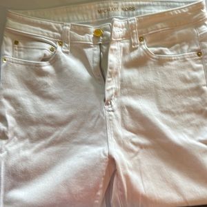 Michael Kors Selma Skinny white jeans size 10